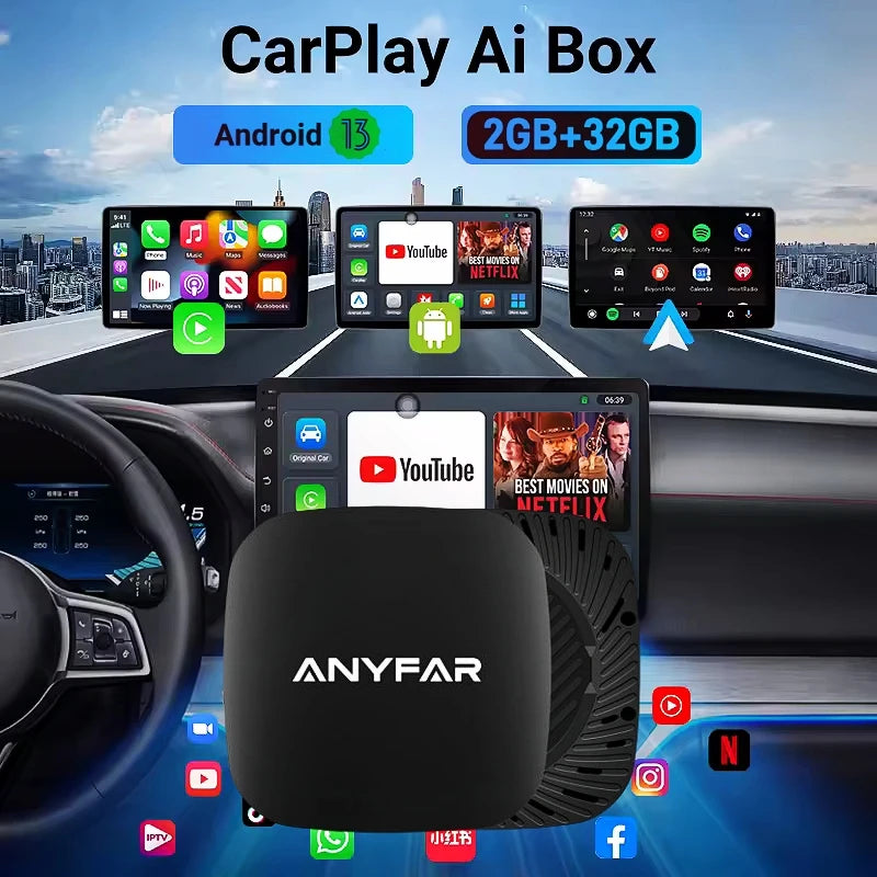Android 13 3in1 CarPlay Ai Box