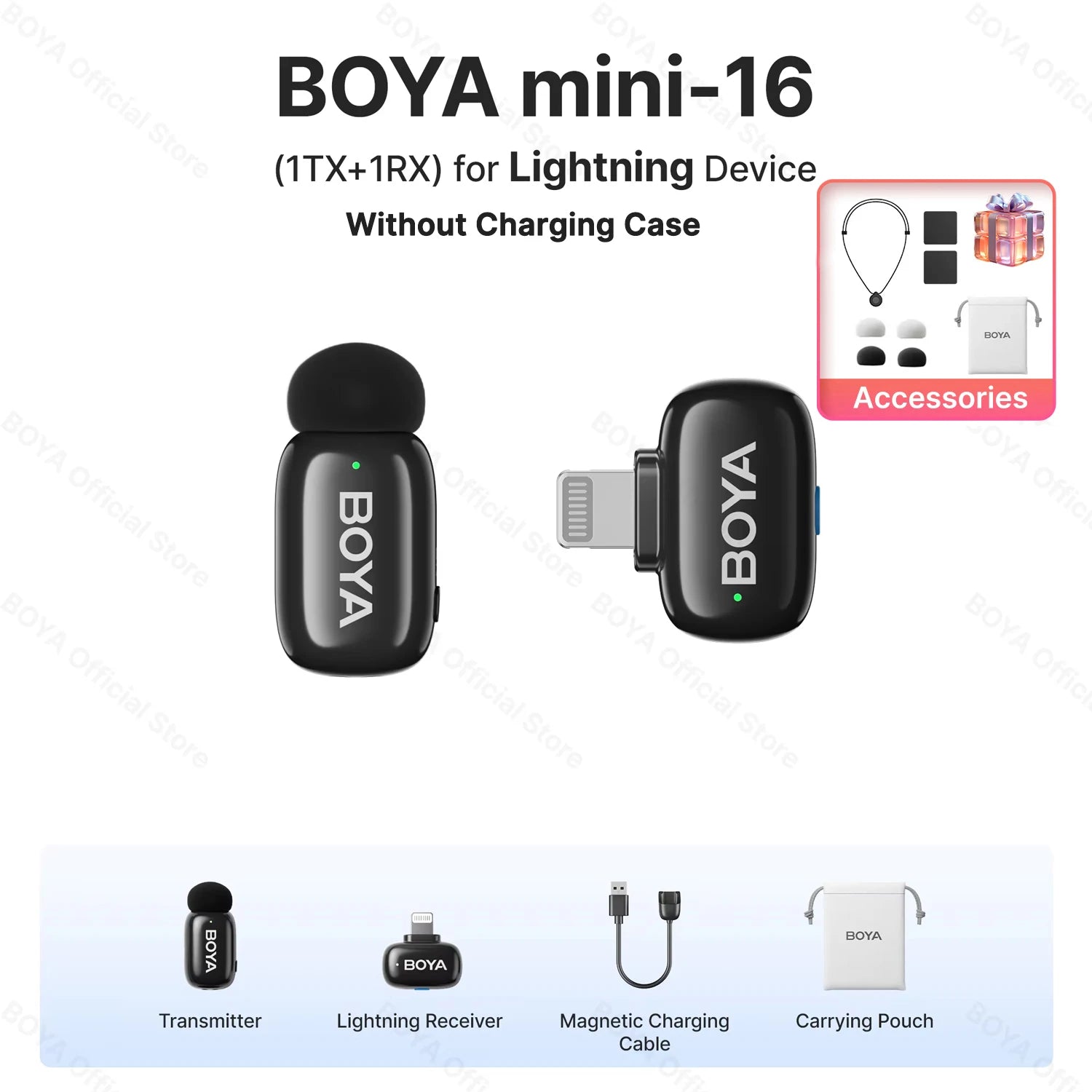 BOYA wireless lavalier lapel microphone