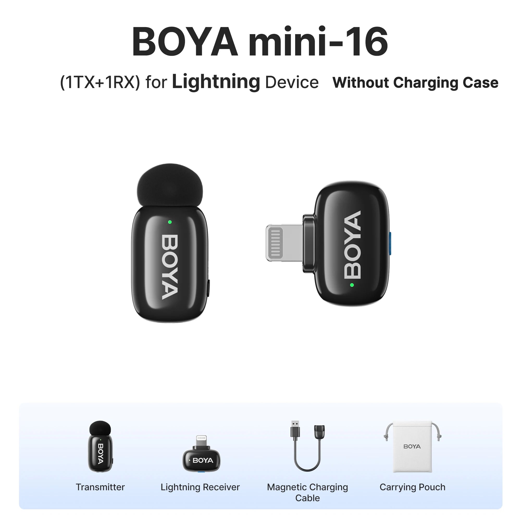 BOYA wireless lavalier lapel microphone