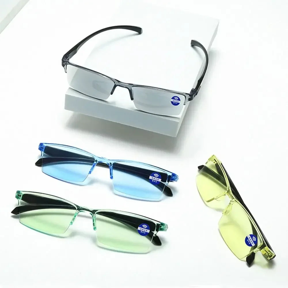 Smart automatic zoom reading glasses