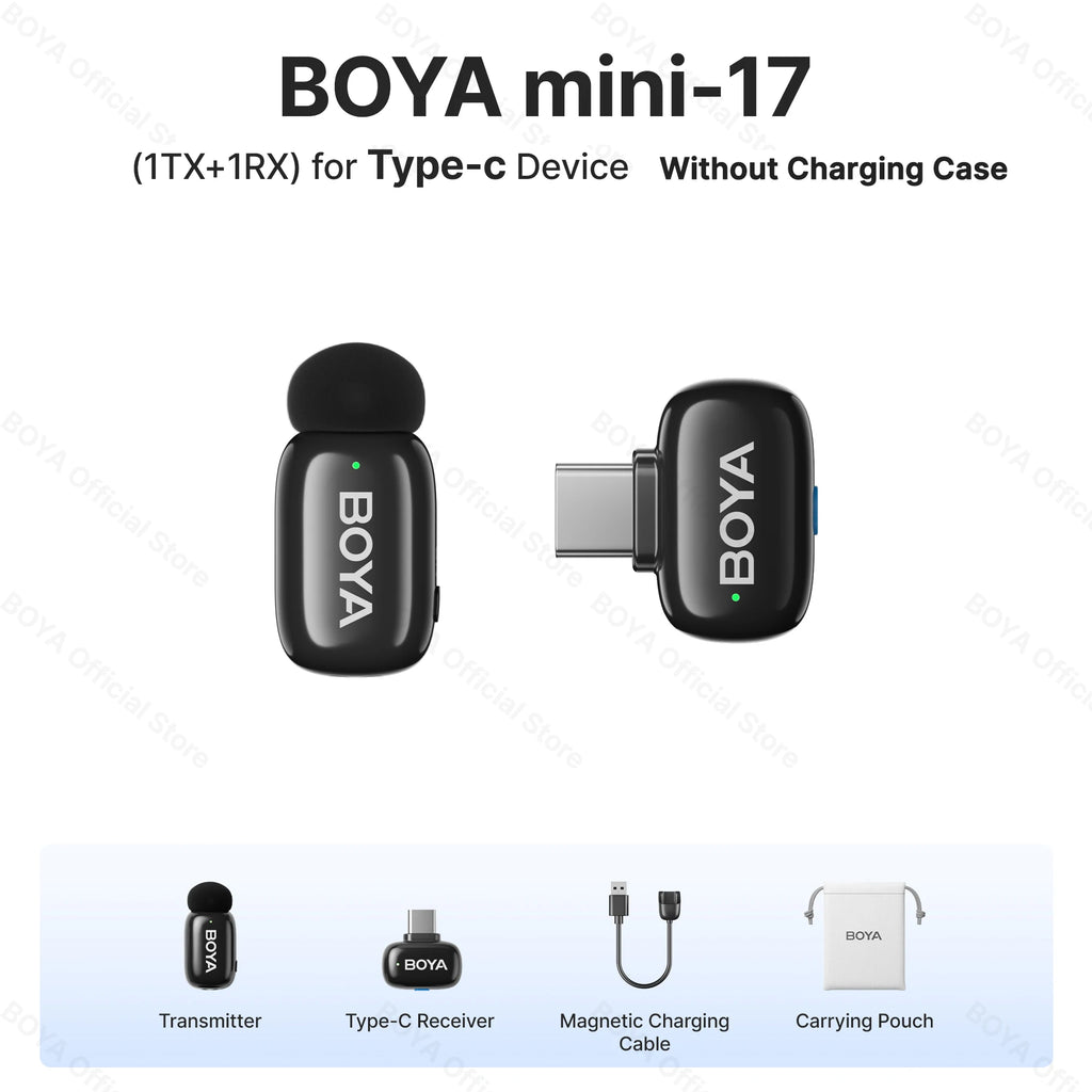 BOYA wireless lavalier lapel microphone