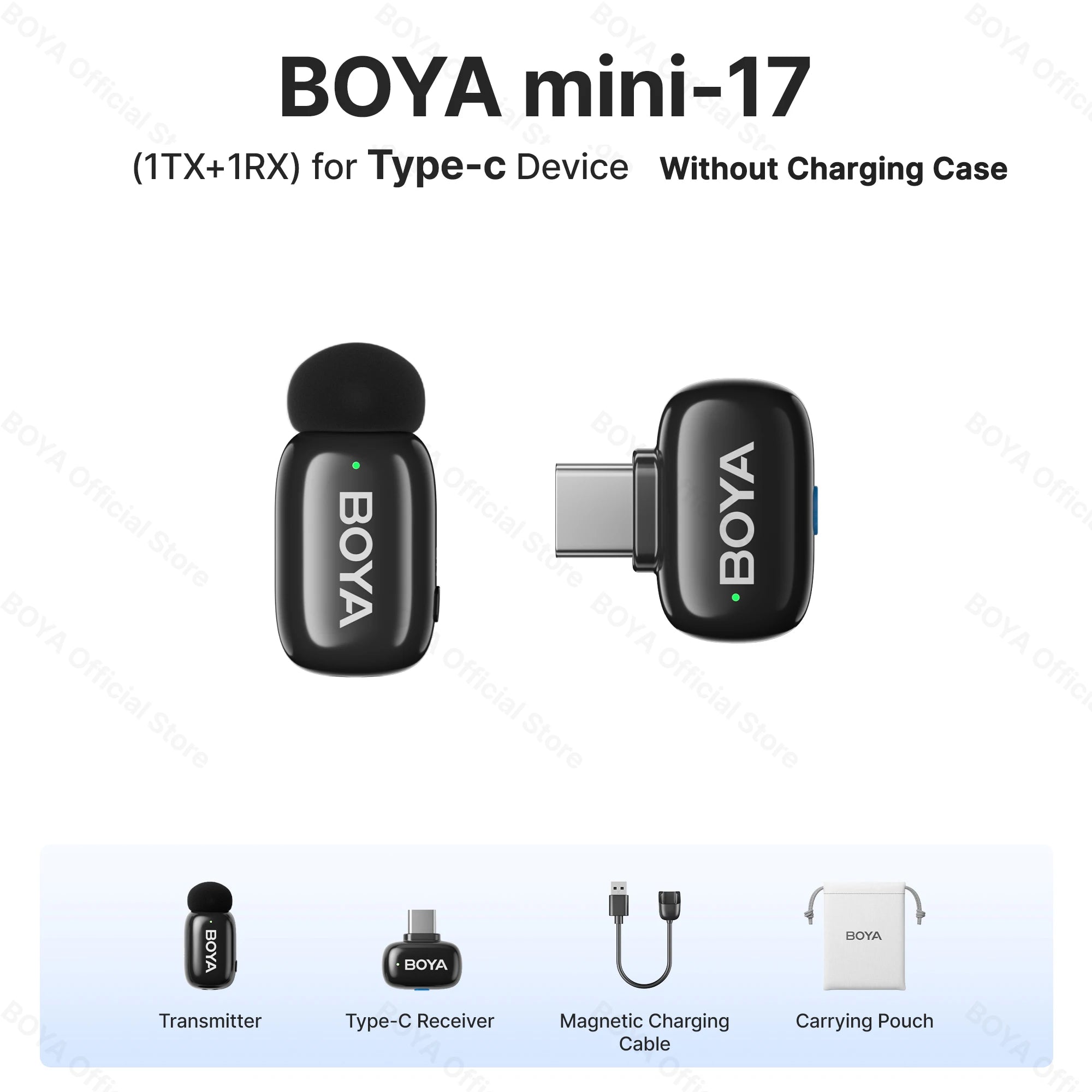 BOYA wireless lavalier lapel microphone