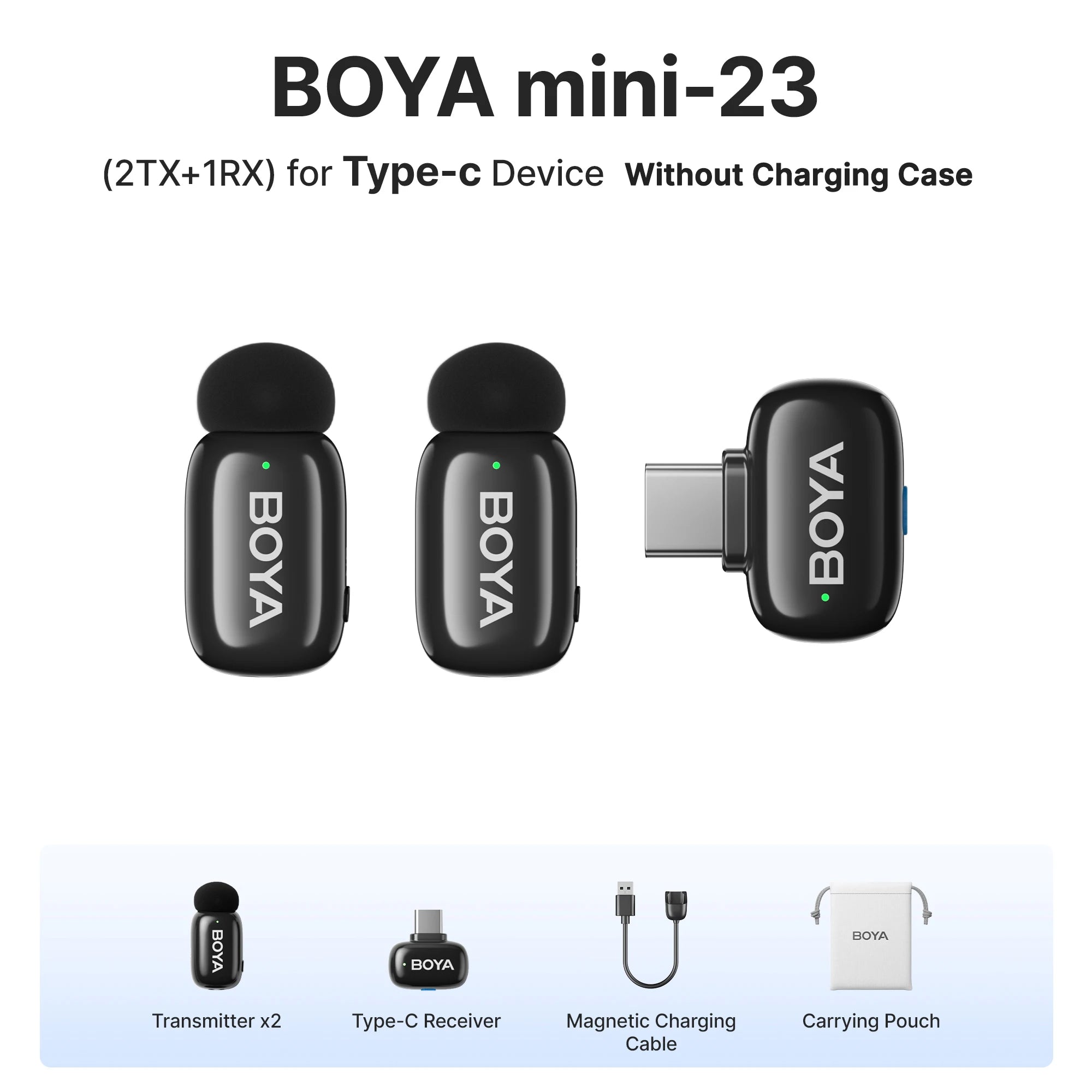 BOYA wireless lavalier lapel microphone