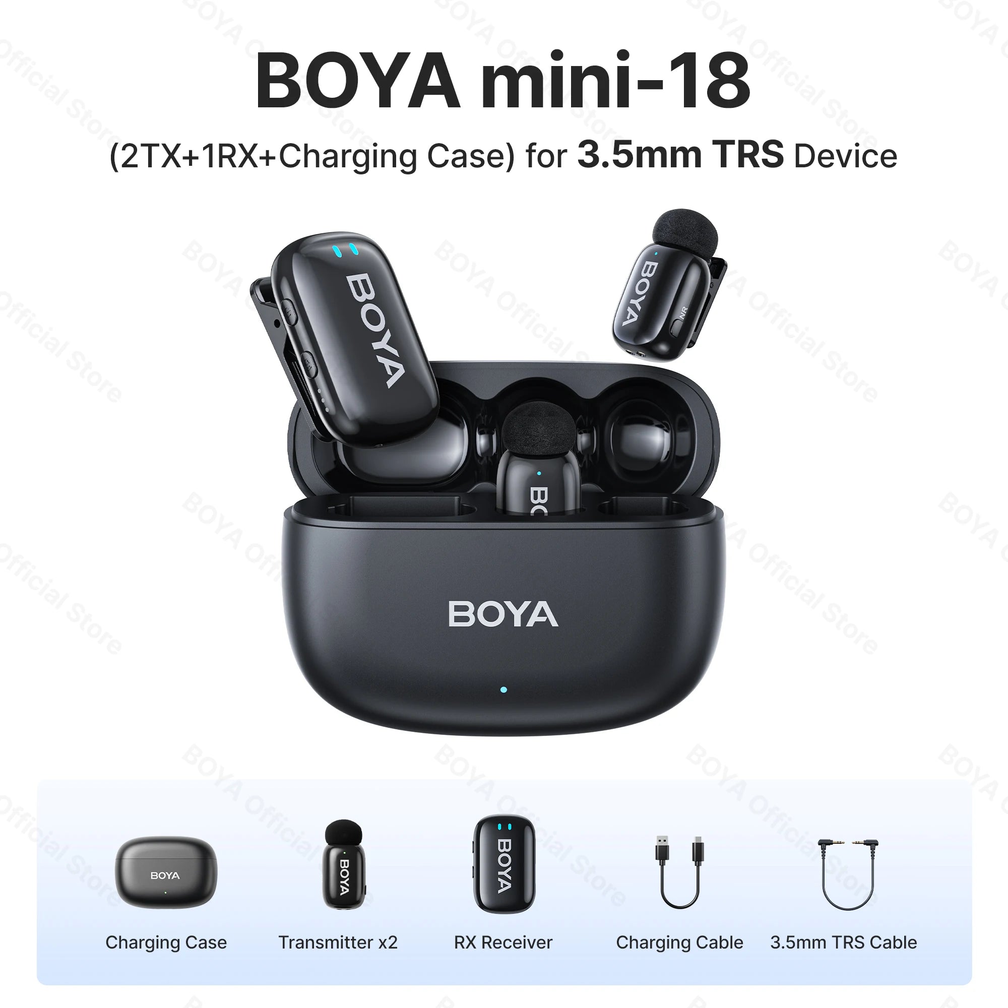 BOYA wireless lavalier lapel microphone