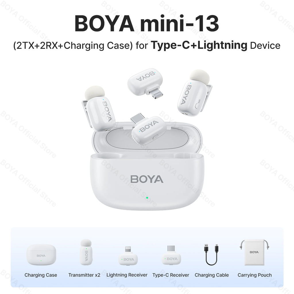BOYA wireless lavalier lapel microphone