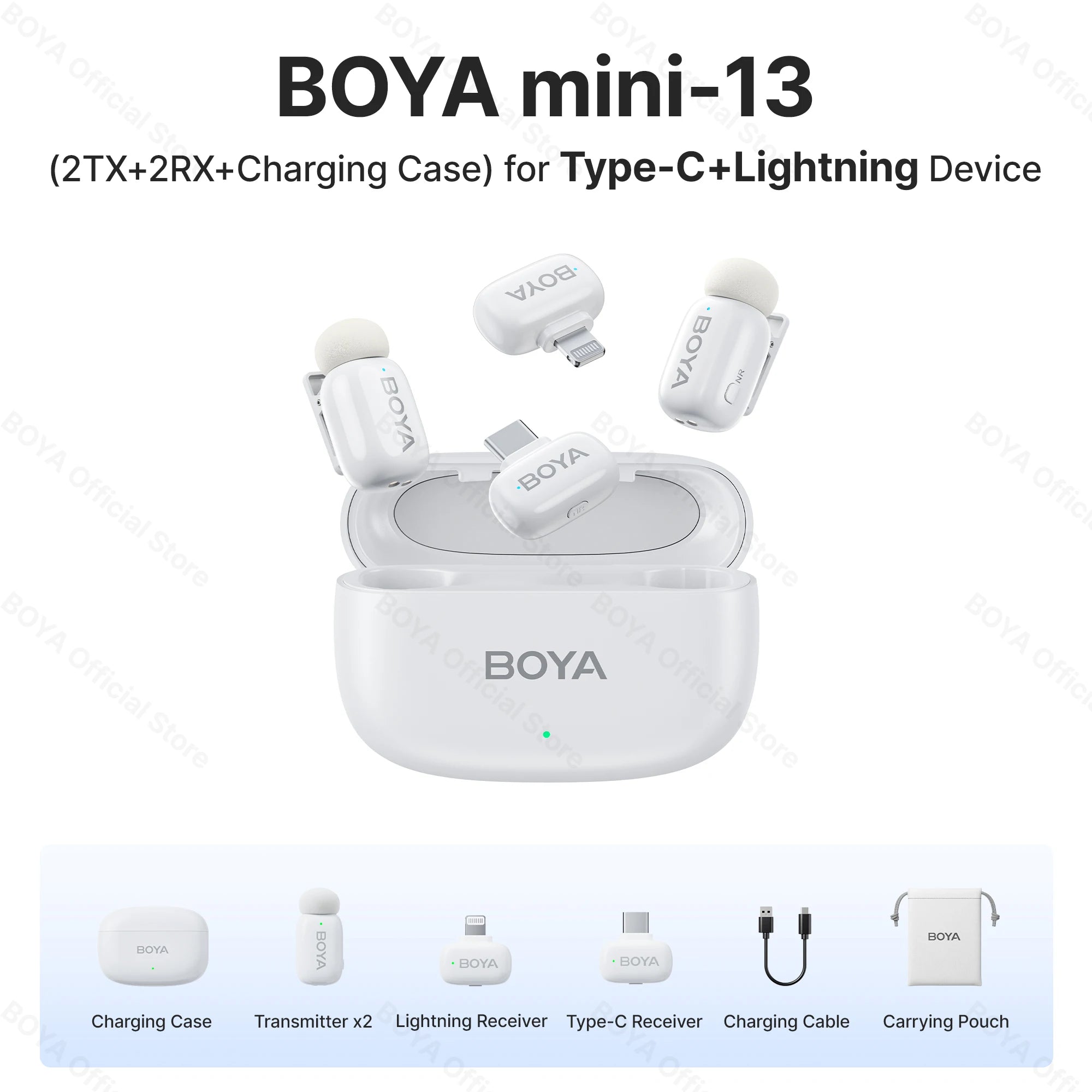 BOYA wireless lavalier lapel microphone