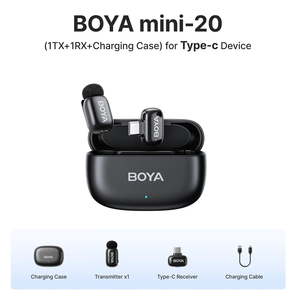 BOYA wireless lavalier lapel microphone