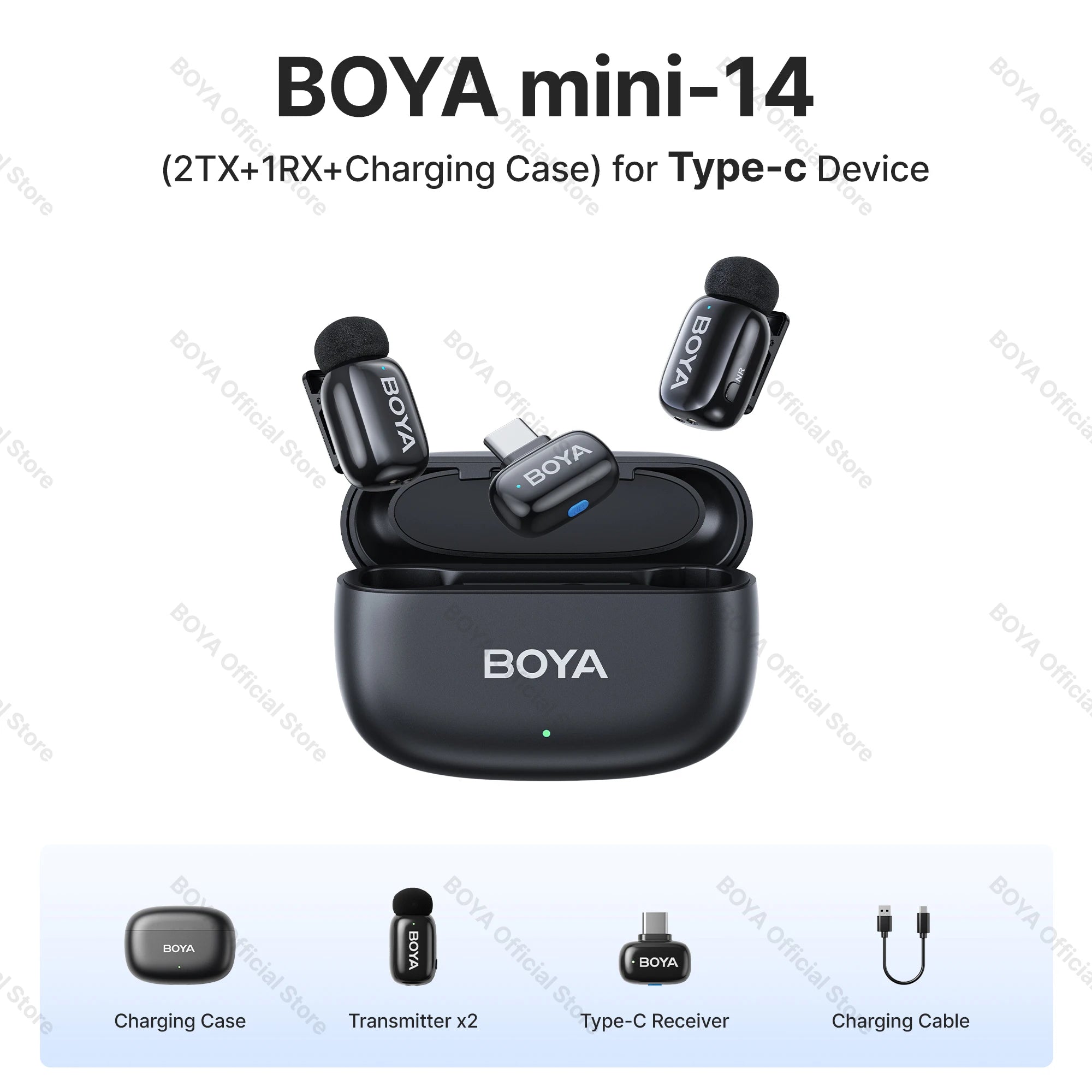 BOYA wireless lavalier lapel microphone