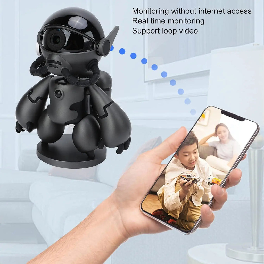 Home security robot camera
