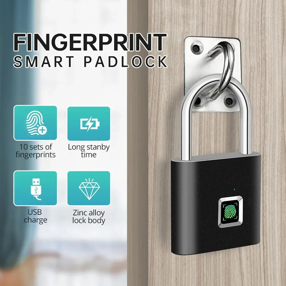 Keyless smart fingerprint lock