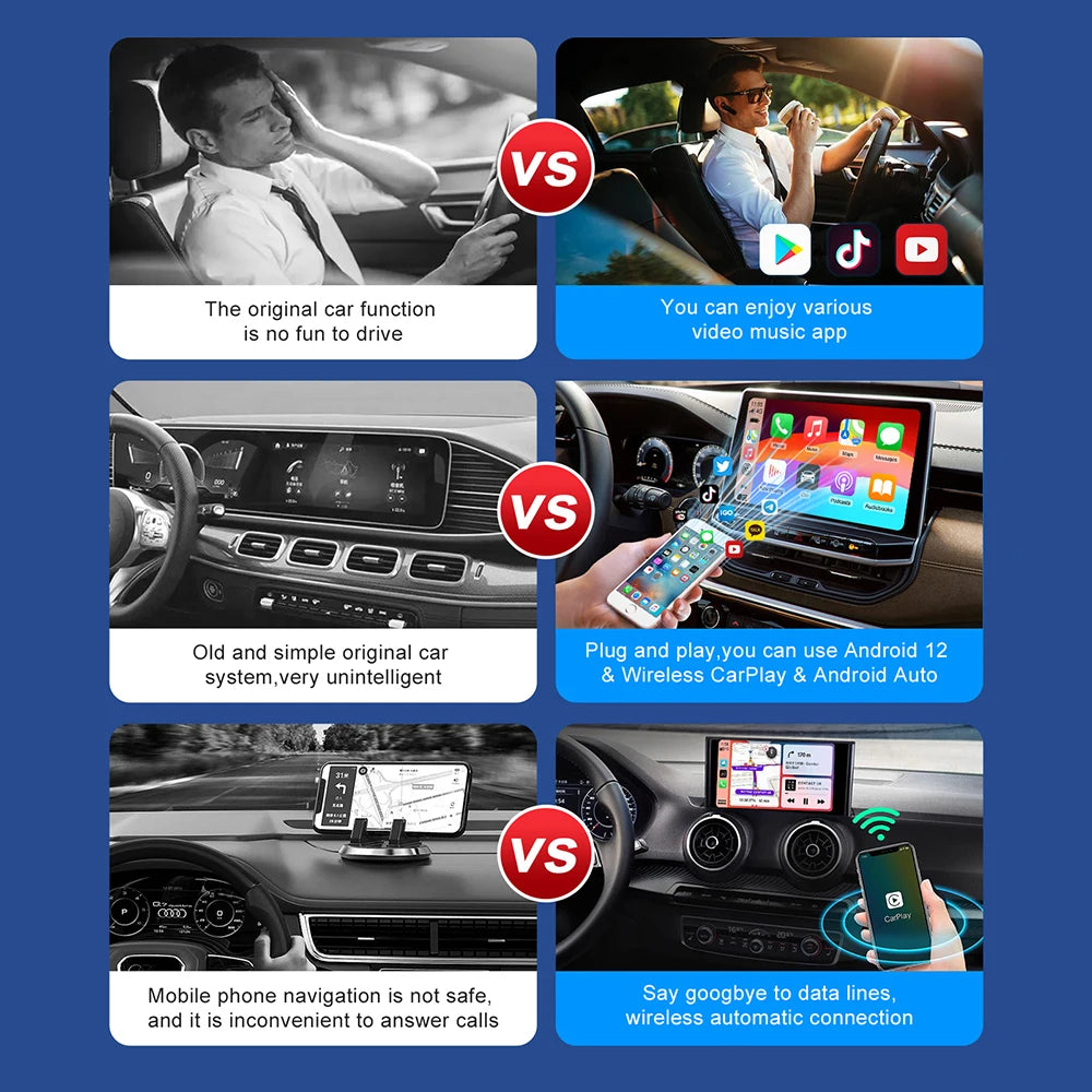 Android 13 3in1 CarPlay Ai Box