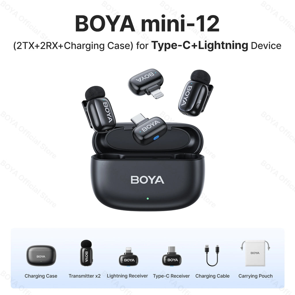 BOYA wireless lavalier lapel microphone