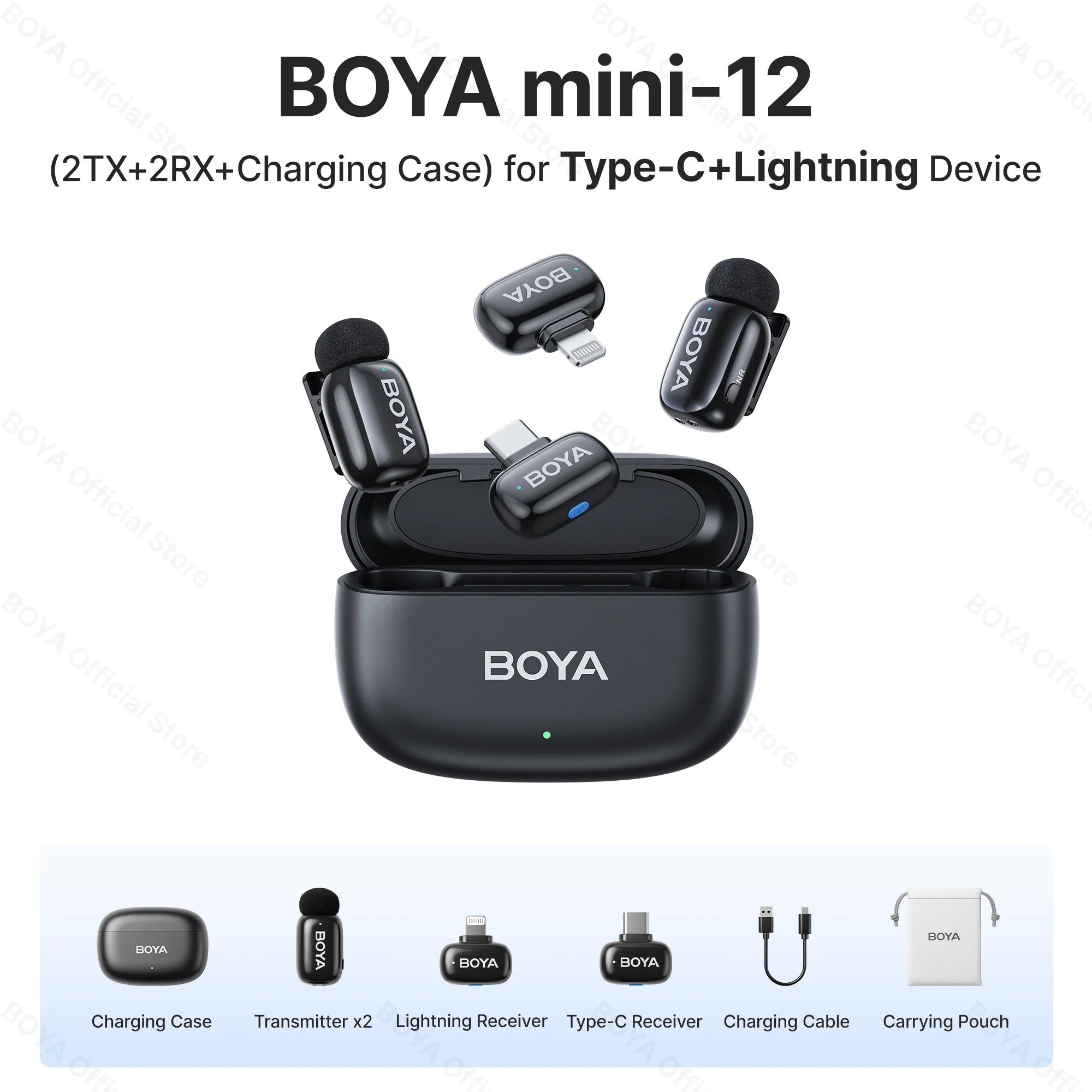 BOYA wireless lavalier lapel microphone